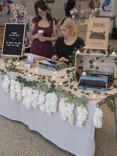Gallery photo 2 of Live Typewriter Poet