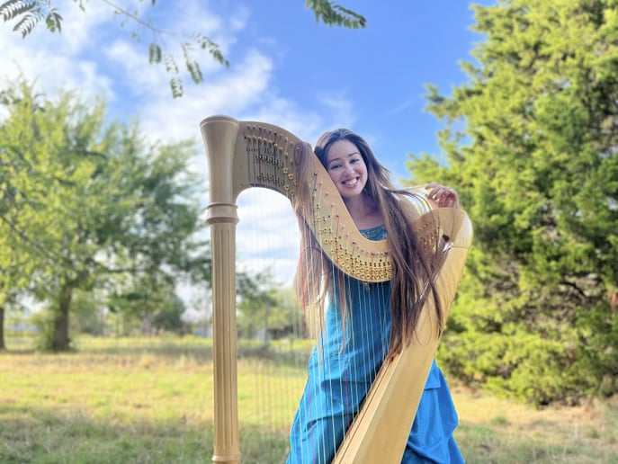 Gallery photo 5 of Singing harpist