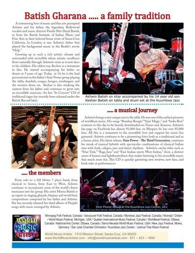Gallery photo 3 of Sitar Power - World Beat, Raga Rock, Raga Jazz!