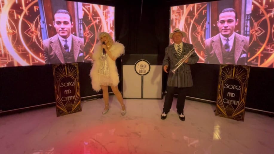 Gallery photo 19 of Songs & Cinema, Multimedia Screens & Tribute Band, Sinatra, 50s, 60s, Vegas, Casino, 20s Gatsby Band