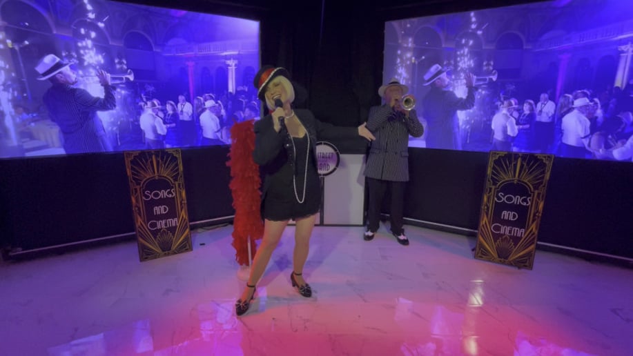 Gallery photo 29 of Songs & Cinema, Multimedia Screens & Tribute Band, Sinatra, 50s, 60s, Vegas, Casino, 20s Gatsby Band