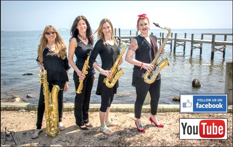 Gallery photo 1 of Lady Blue Saxophone Quartet
