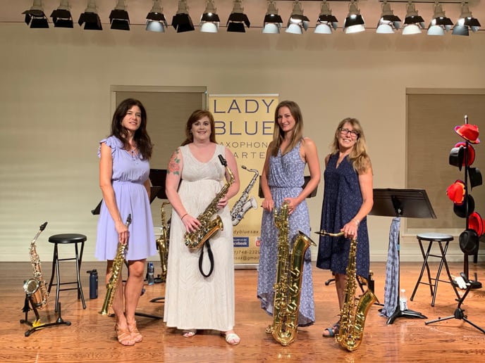 Gallery photo 2 of Lady Blue Saxophone Quartet