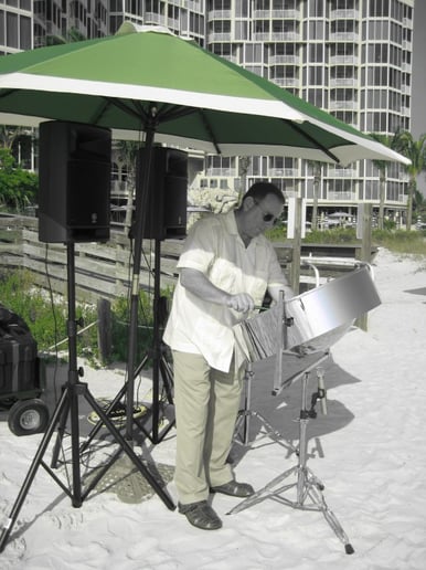 Gallery photo 5 of Steely Pan -  One Man Caribbean Steel Drum Band