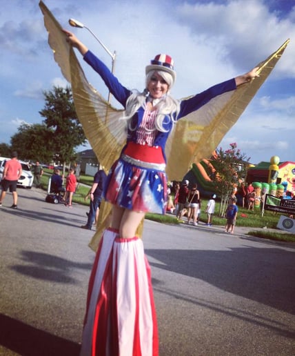 Gallery photo 9 of Holly Hasty, Stilt-Walker