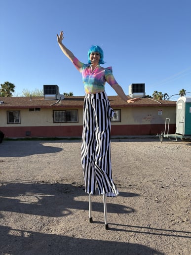 Gallery photo 4 of Stilt Walker - The Scarlet Phoenix