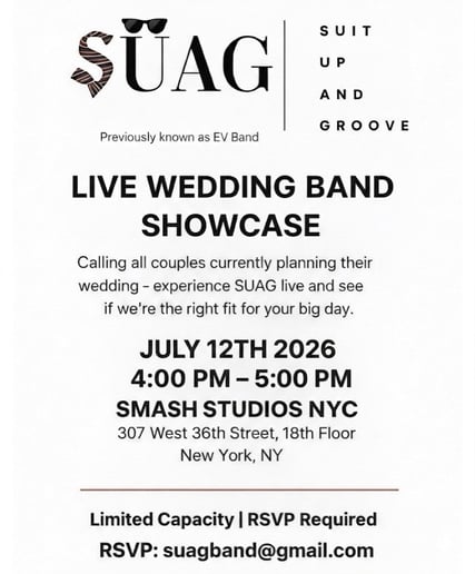Gallery photo 6 of SUAG Wedding Band - Suit Up and Groove