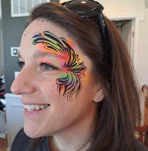 Gallery photo 5 of Swirls Face Painting