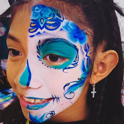 Gallery photo 2 of Swirls Face Painting