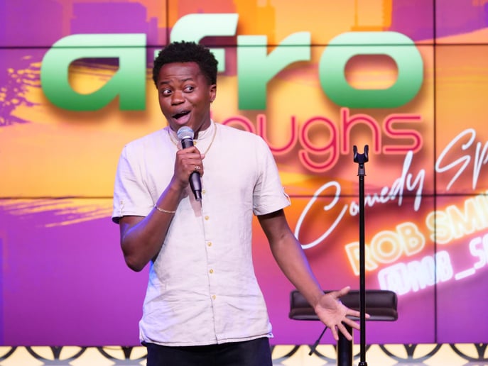 Gallery photo 1 of Telling jokes or entertaining crowds