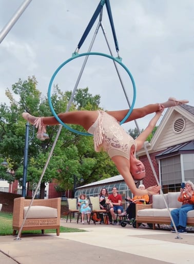 Gallery photo 1 of The aerial hoop also known as the lyra