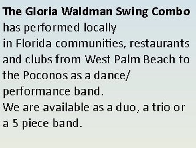 Gallery photo 3 of The Gloria Waldman Swing Combo