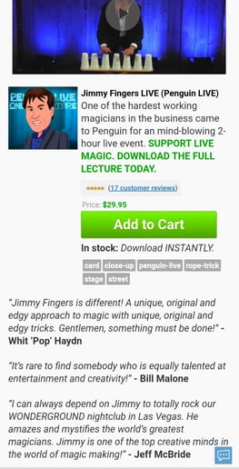 Gallery photo 10 of The Magic of Jimmy Fingers