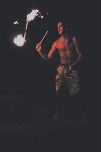 Gallery photo 1 of Tie Dye Fire Guy