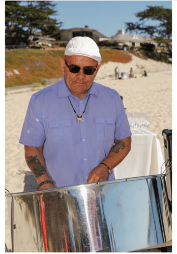 Gallery photo 1 of Timo (Small Axe) Steel Drum & Vocals