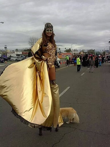 Gallery photo 3 of Tootsie Gazelle Stilt Walker