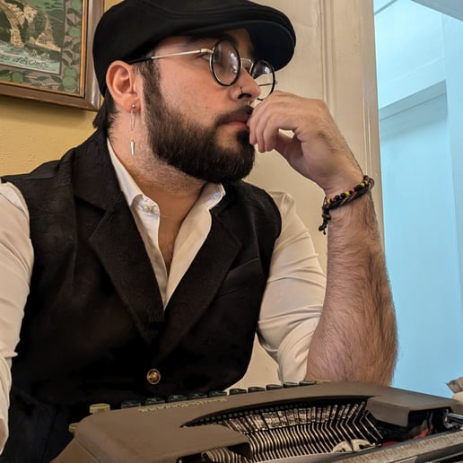 Gallery photo 3 of Juan, Typewriter Poet
