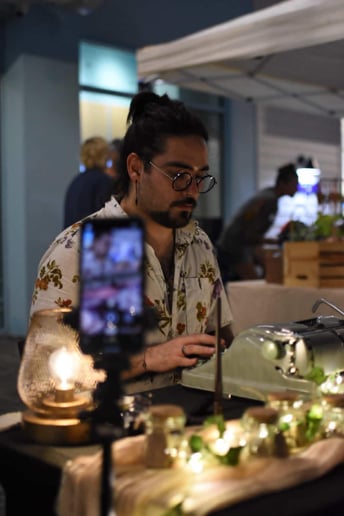Gallery photo 6 of Juan, Typewriter Poet