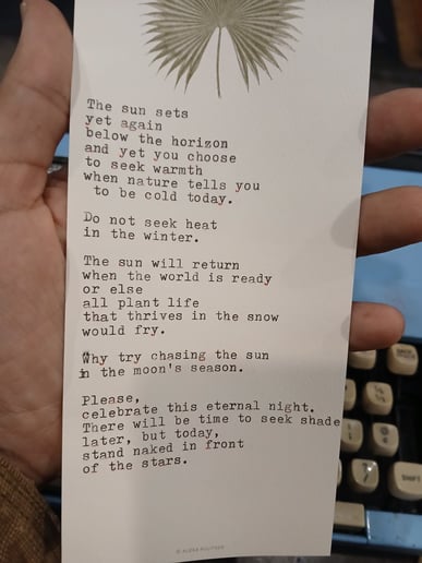 Gallery photo 1 of Typewriting Poetry On The Spot