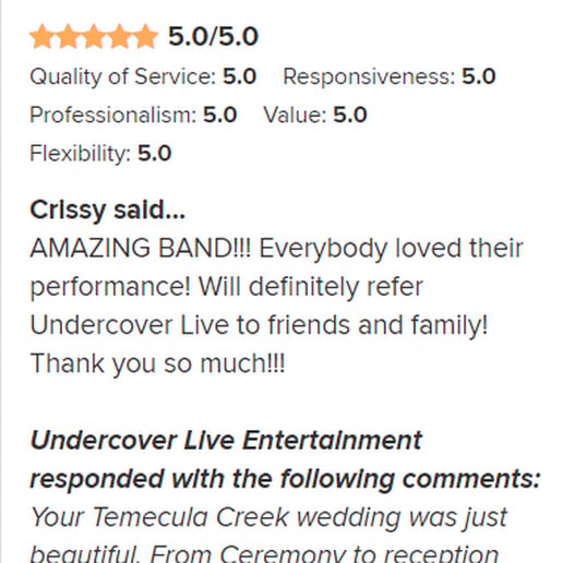 Gallery photo 5 of Undercover Live Entertainment