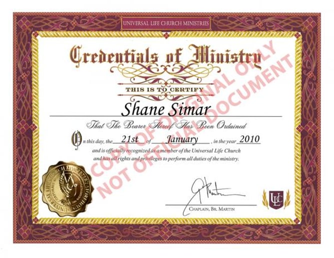Gallery photo 1 of Universal Life Church Online