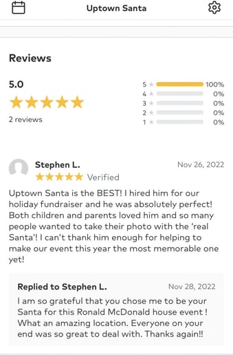 Gallery photo 10 of Uptown Santa