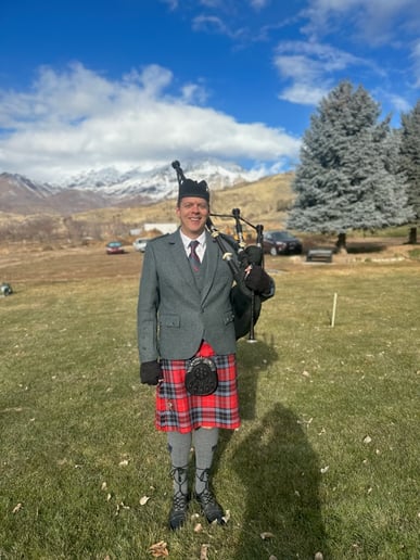 Gallery photo 49 of Utah Bagpiper - Johnny Miner