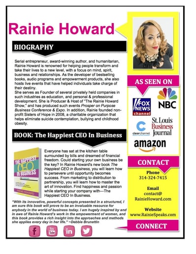 Gallery photo 10 of Award Winning Author and Speaker - Rainie Howard