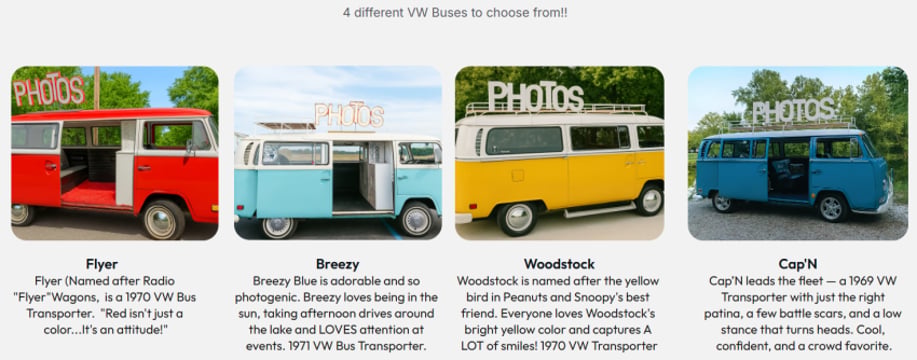 Gallery photo 1 of VW Bus Photo Booths