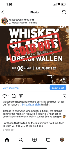 Gallery photo 26 of Whiskey Glasses: A Morgan Wallen Tribute