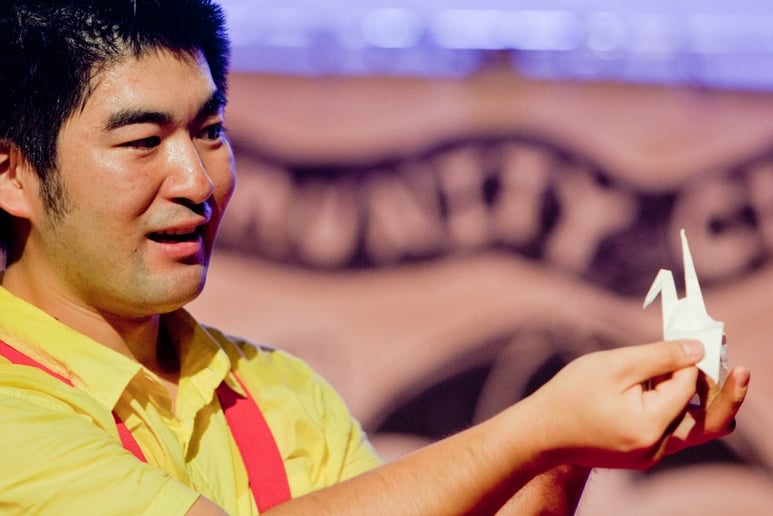 Gallery photo 2 of Yasu - Magic, Story & Origami Artist