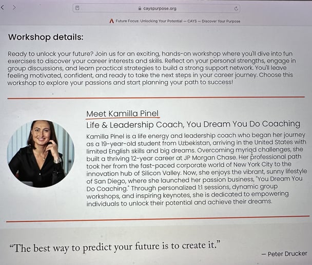 Gallery photo 5 of Kamilla Pinel - Speaker and Coach for Modern Leaders