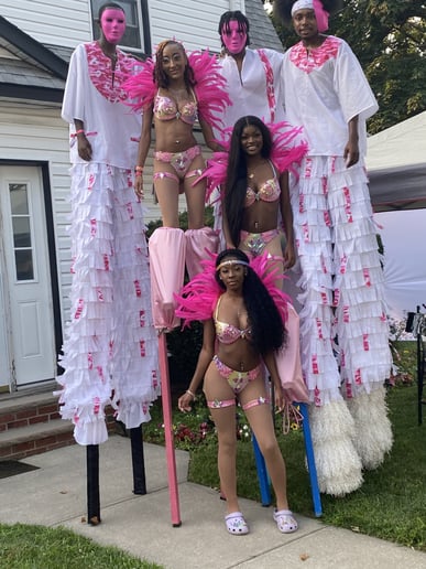 Gallery photo 3 of Kaisokah Moko Jumbies USA inc. (Stilt Dancers)