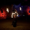 Didgeridoo-ing Fire Dancing