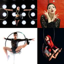 Extravagant Aerialist and Hoop Dancer