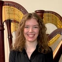 Harpist Emily Reader