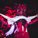 Masked Fusion Bellydance Performer