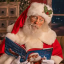 Jolly Santa Blue Eyes
