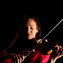 Elegant classical, electronic violinist