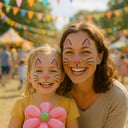 Oyster Eye Design Face Painting
