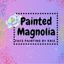 Painted Magnolia Face Painting by Kris