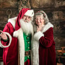 Singing Santa and Mrs Claus