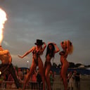 The Kozmik Twinz Stilts and Fire