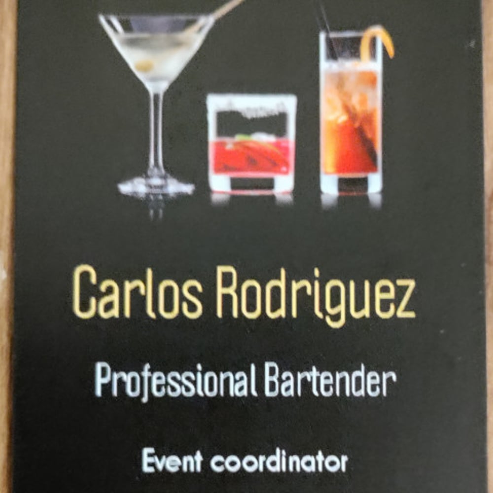 Profile thumbnail image for Carlos Rodriguez Bartender