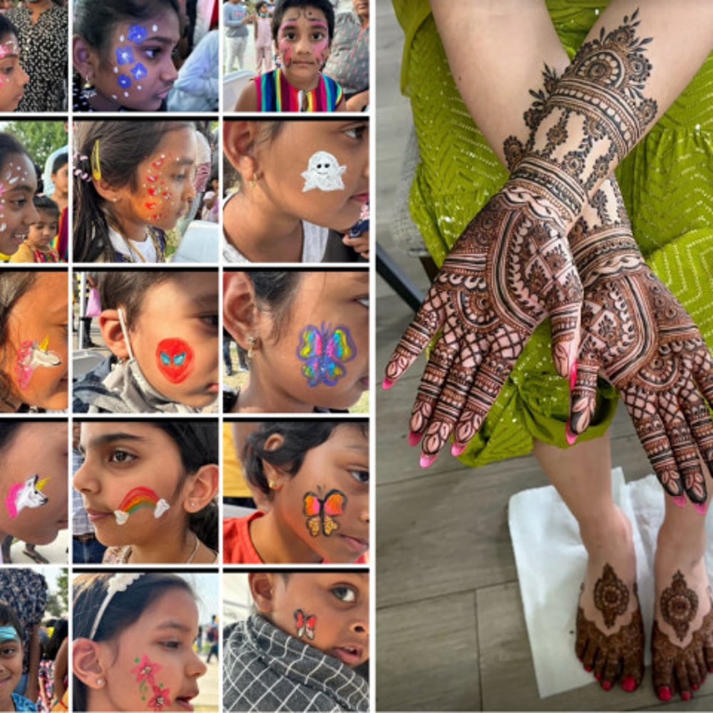 Profile thumbnail image for Henna tattoo face painting