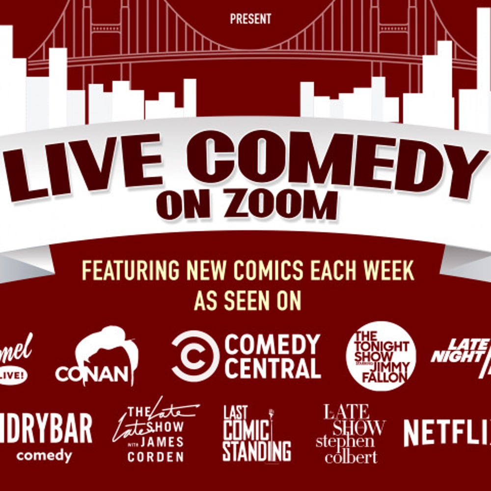 Profile thumbnail image for Live Comedy on Zoom