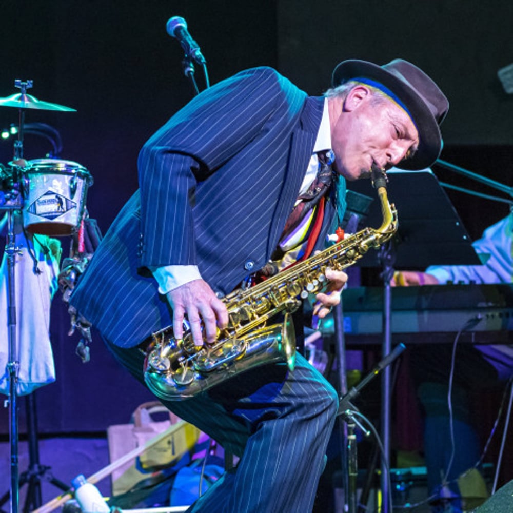 Profile thumbnail image for M.C.Shoehorn (tap dancing saxophonist)