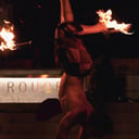Fire Staff Spinning &amp; Acrobatics