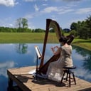Harpist Laura Hoffman