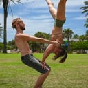 Lively Acrobatics Duo